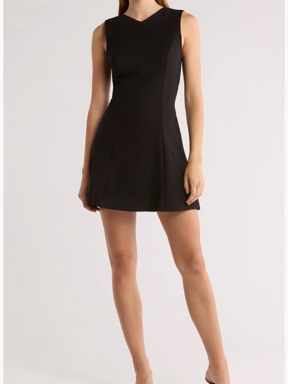 Reformation Black Sleeveless Mini Dress